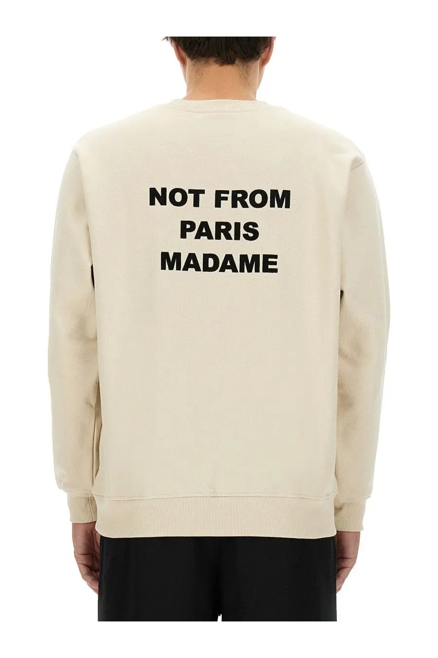 Drôle de Monsieur Men's Slogan Sweatshirt White, view 3