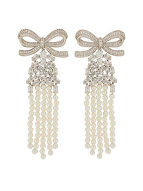 self-portrait Women's Drop Earrings Silver self-portrait