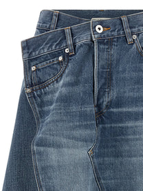 JW Anderson Drop Front Skirt Blue