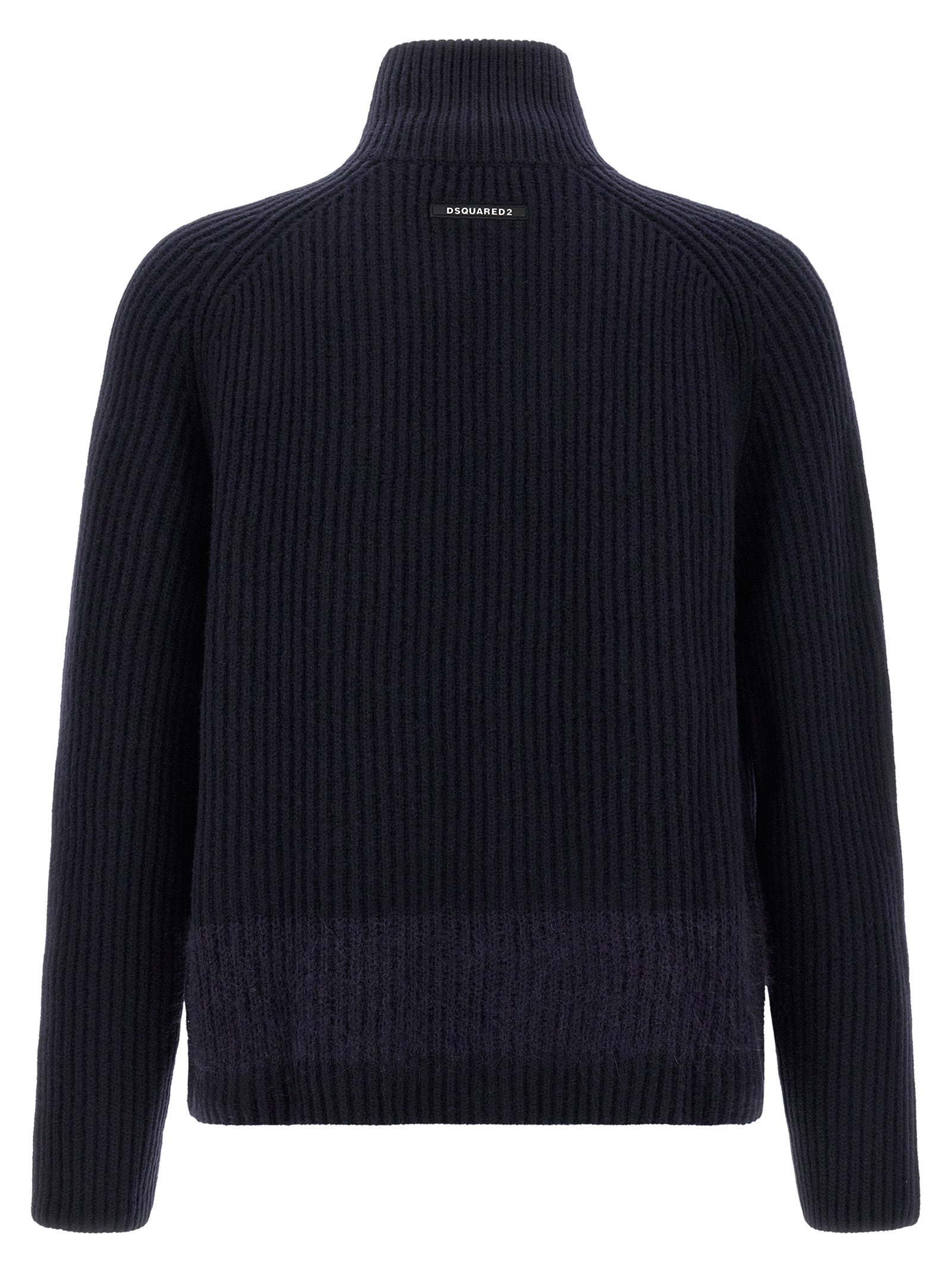 DSQUARED2 - DSQUARED2 - Carded wool insert cardigan - Men’s Knitwear