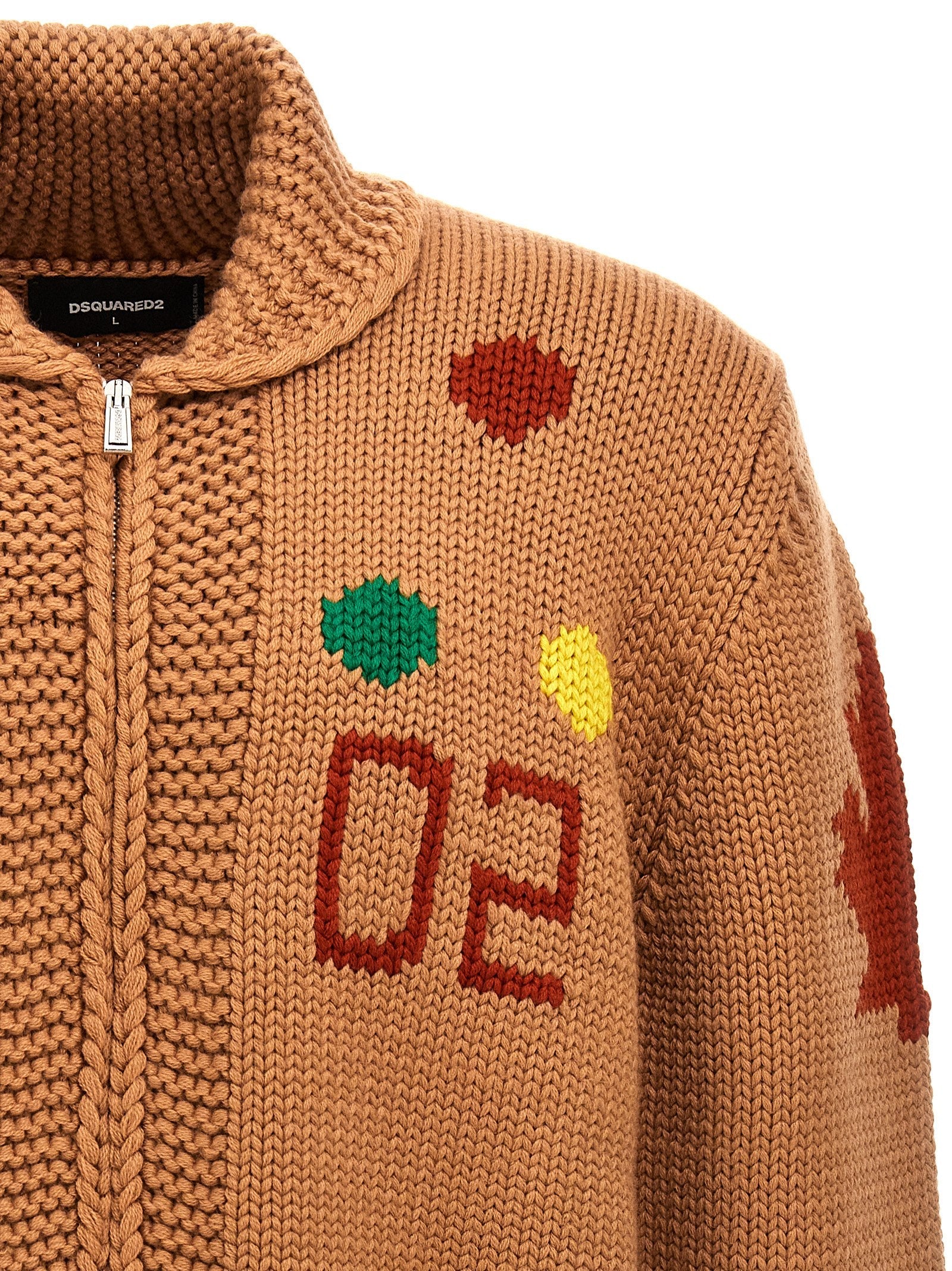 DSQUARED2 - DSQUARED2 - Jacquard cardigan - Men’s Knitwear
