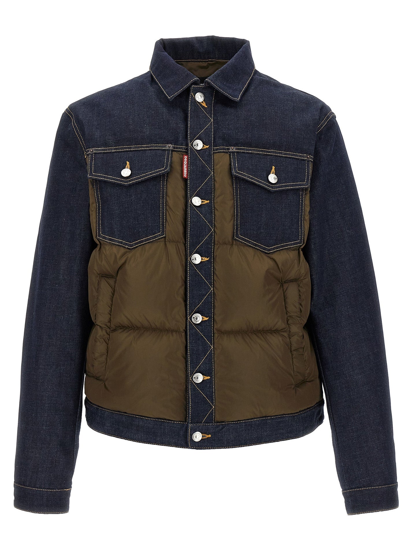 DSQUARED2 - DSQUARED2 - ’Hybrid puffer-jeans’ jacket - Men’s Outerwear
