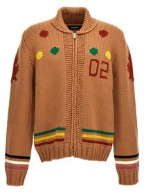 DSQUARED2 - DSQUARED2 - Jacquard cardigan - Men’s Knitwear