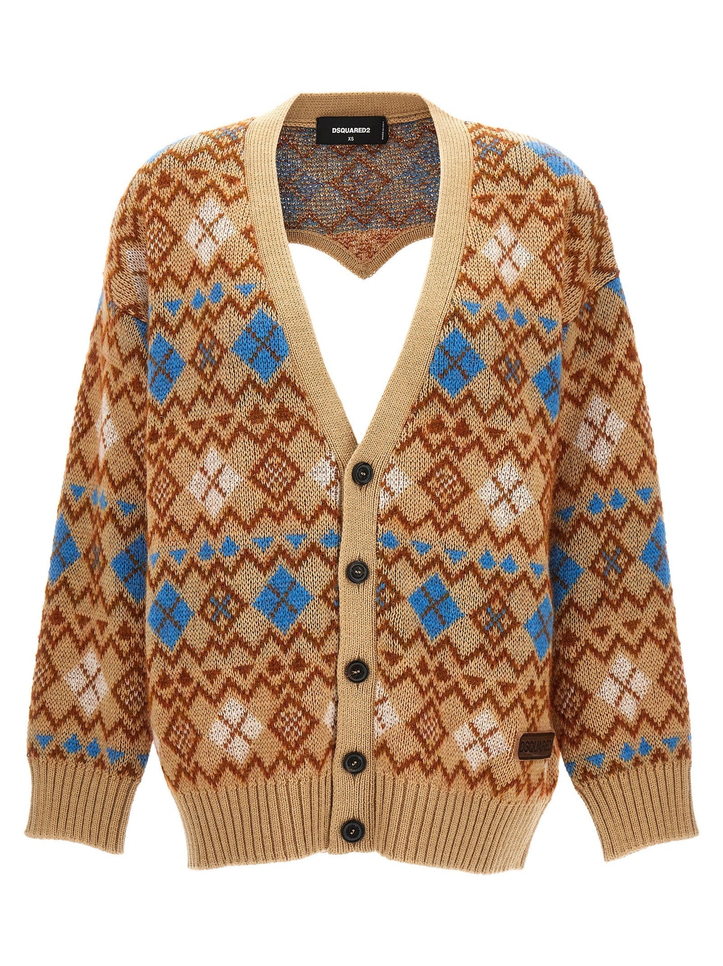DSQUARED2 - DSQUARED2 - ’Heart Vintage Shetland’ cardigan - Women’s Knitwear