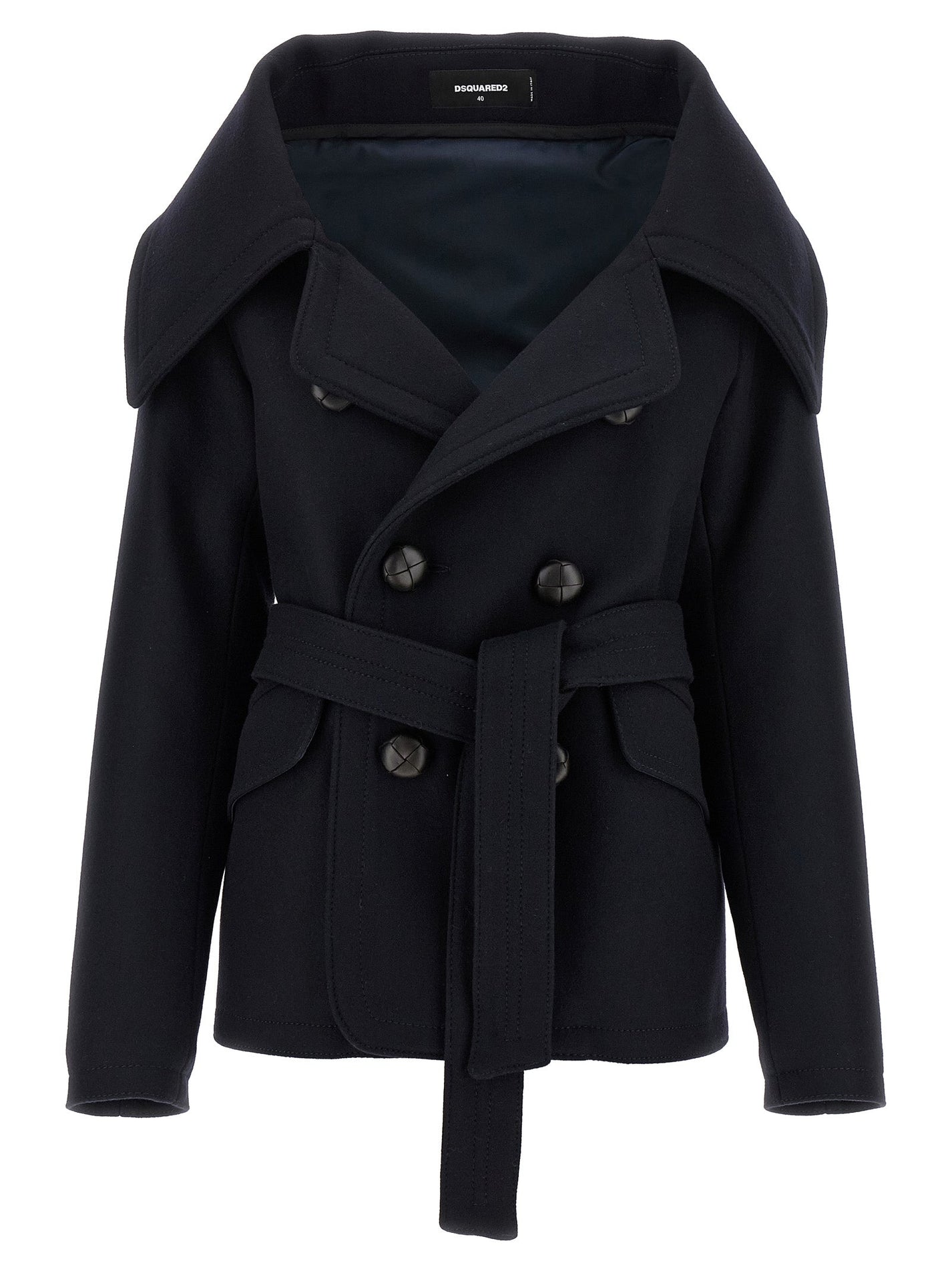 DSQUARED2 - DSQUARED2 - ’Peacoat Robe’ coat - Women’s Outerwear