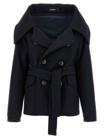 DSQUARED2 - DSQUARED2 - ’Peacoat Robe’ coat - Women’s Outerwear