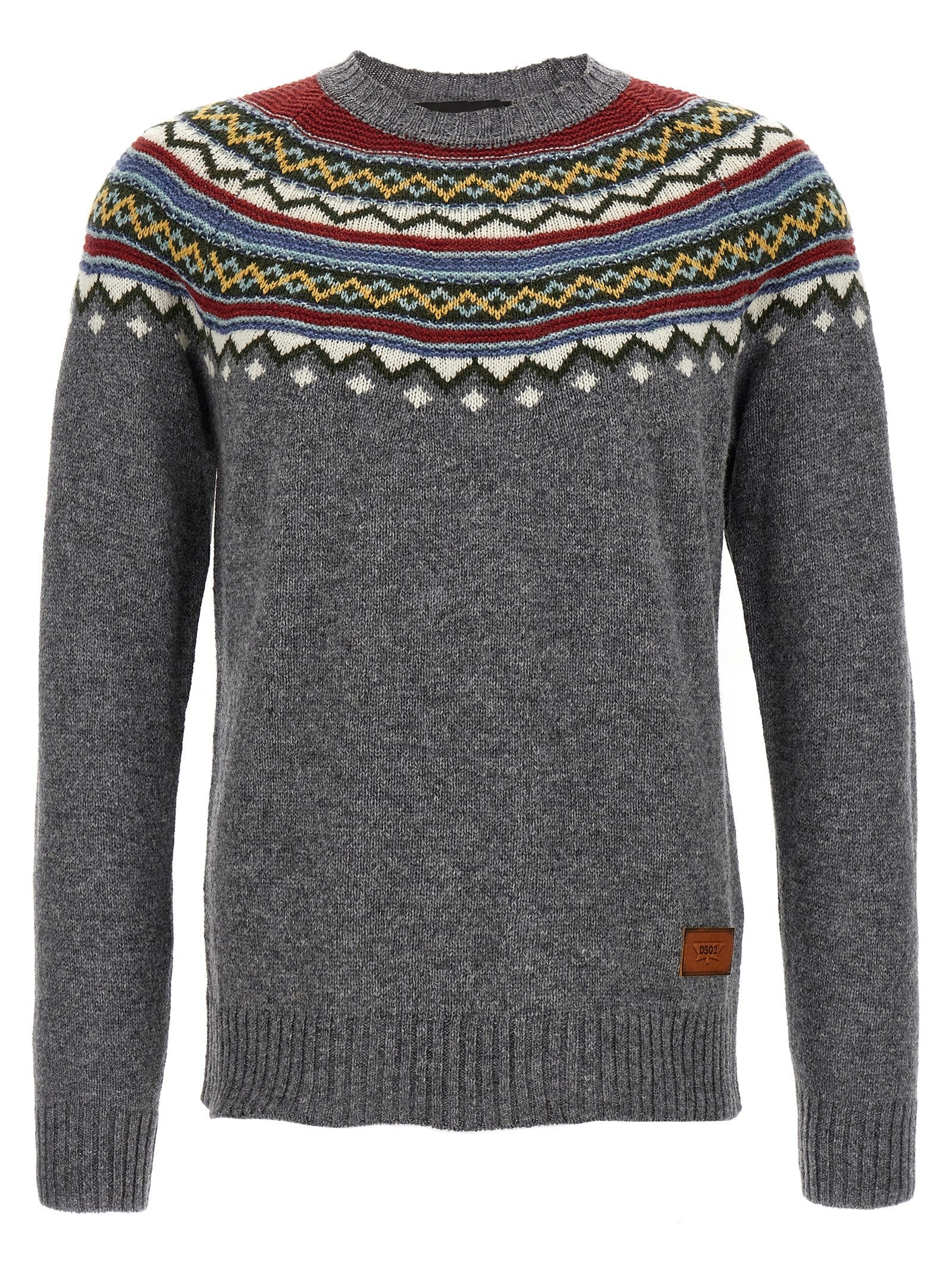 DSQUARED2 - DSQUARED2 - Intarsia sweater - Men’s Knitwear