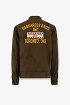 Dsquared2 Men's Bros Cotton Padded Jacket Beige, view 2