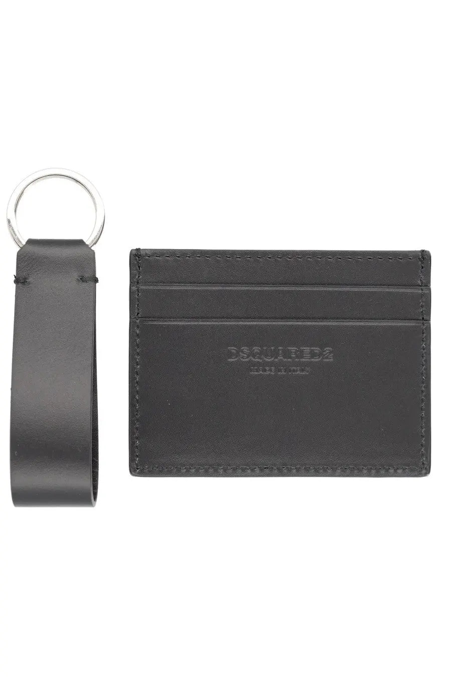 Dsquared2 Men's Card Holder and Keychain Gift Set Black, view 2