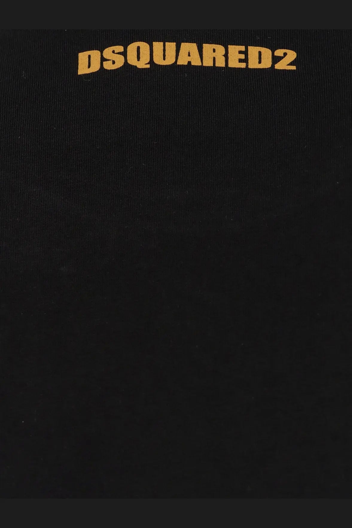 Black dsquared2 cool fit cotton shirt with gold lettering on front for men