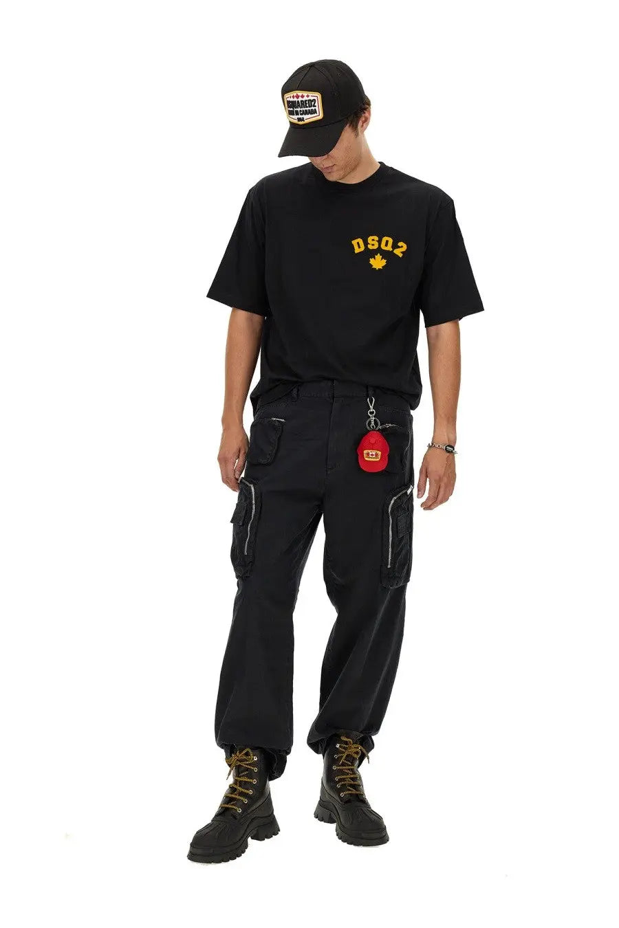 Dsquared2 Men's Cotton Pants Black, view 2