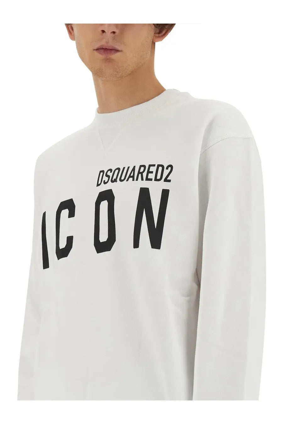 Dsquared2 Men's Icon Sweatshirt White, view 4