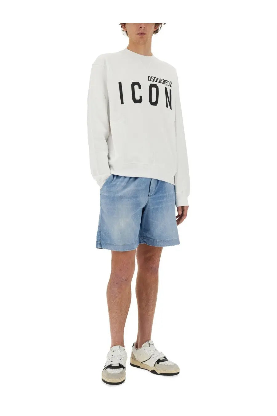 Dsquared2 Men's Icon Sweatshirt White, view 2