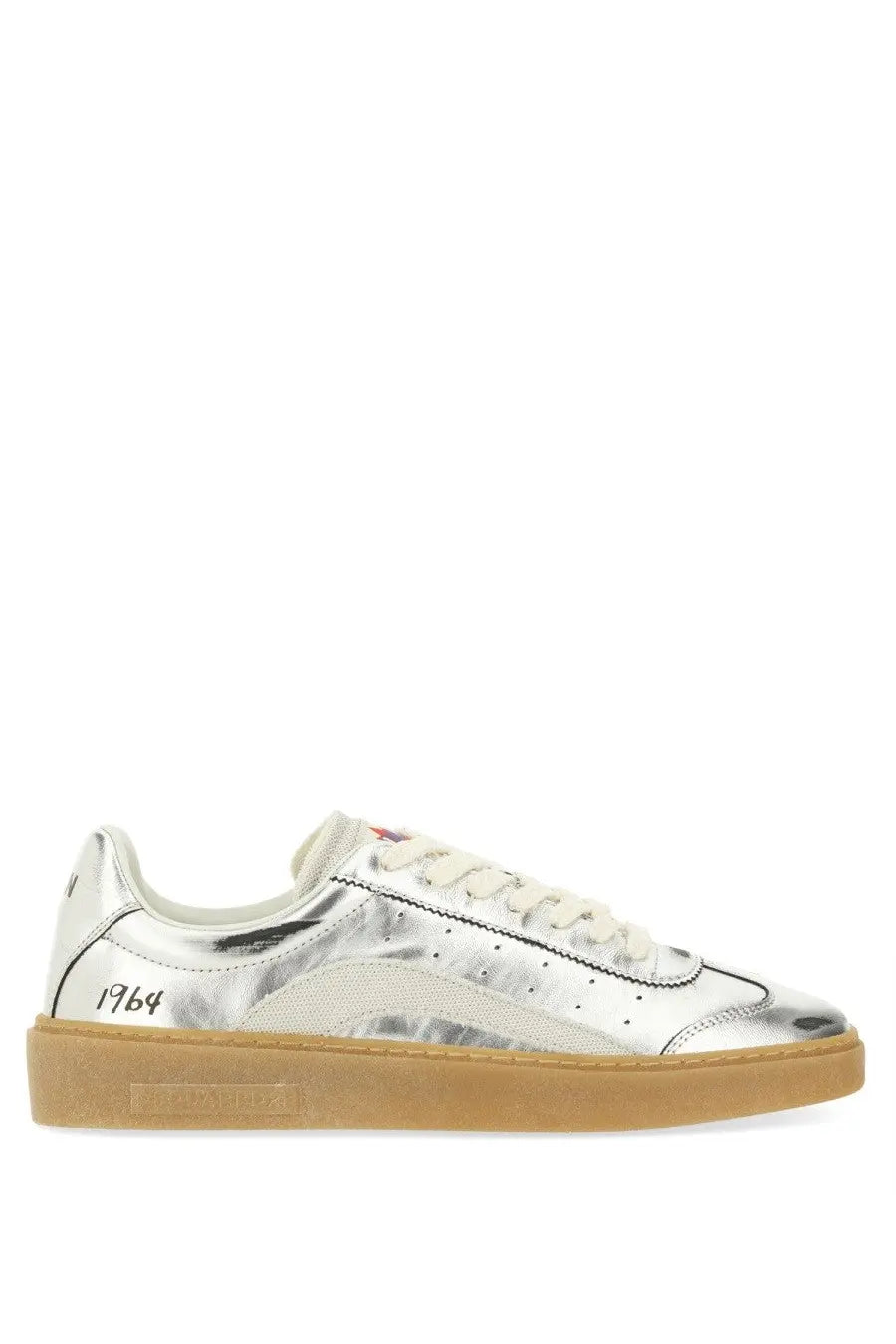 Dsquared2 Men's Leather Sneaker Silver