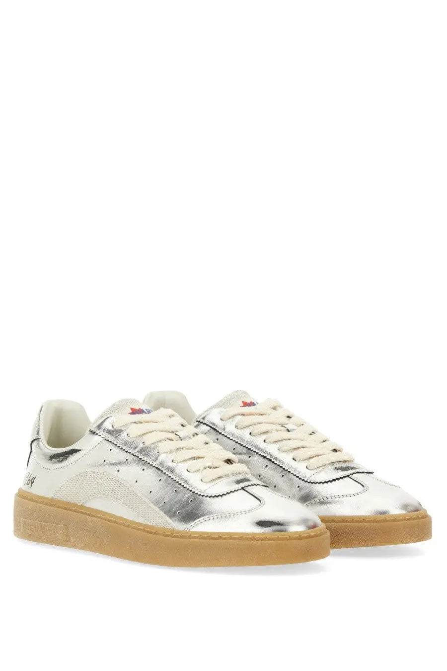 Dsquared2 Men's Leather Sneaker Silver, view 2