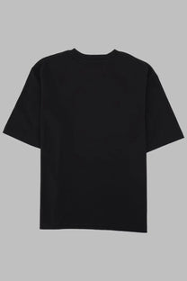 Dsquared2 men’s black oversized short-sleeved t-shirt with crew neck and simple design made from soft cotton