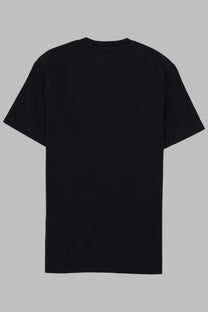 Dsquared2 men’s black short-sleeved crew neck shirt featuring a simple design and printed detail