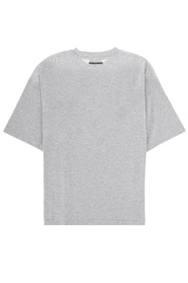 Gray heathered cotton dsquared2 men’s shirt con stampa grey t-shirt with minimalist design and logo at neckline