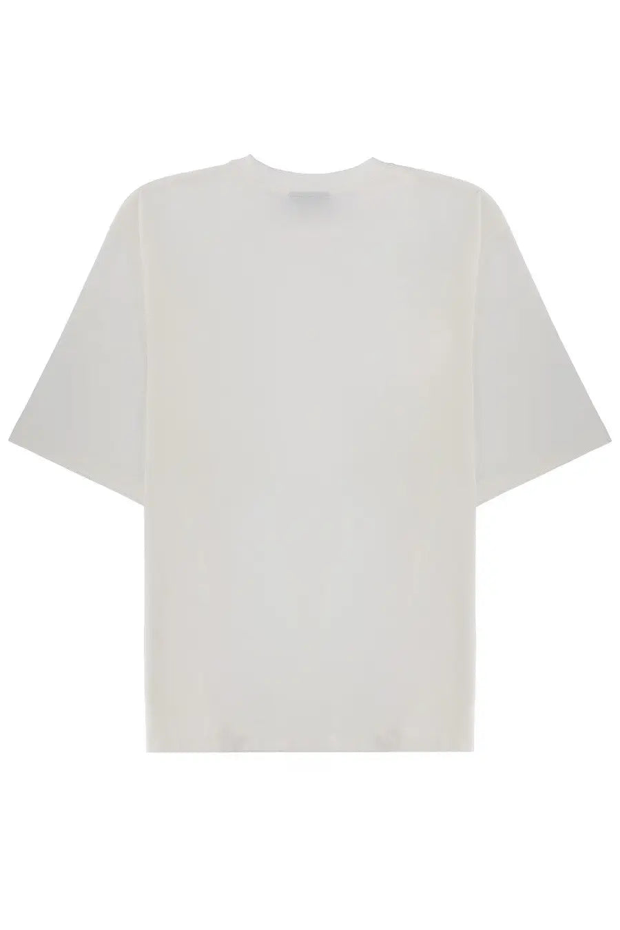 Dsquared2 men’s white oversized short-sleeved t-shirt with relaxed fit and simple crew neckline