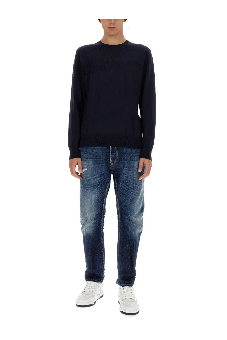 Dsquared2 Men's Wool Jersey Blue, view 2