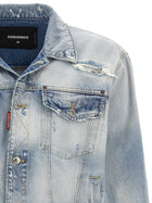 Dsquared2 Vintage Denim Jacket Blue, view 3
