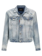 Dsquared2 Vintage Denim Jacket Blue
