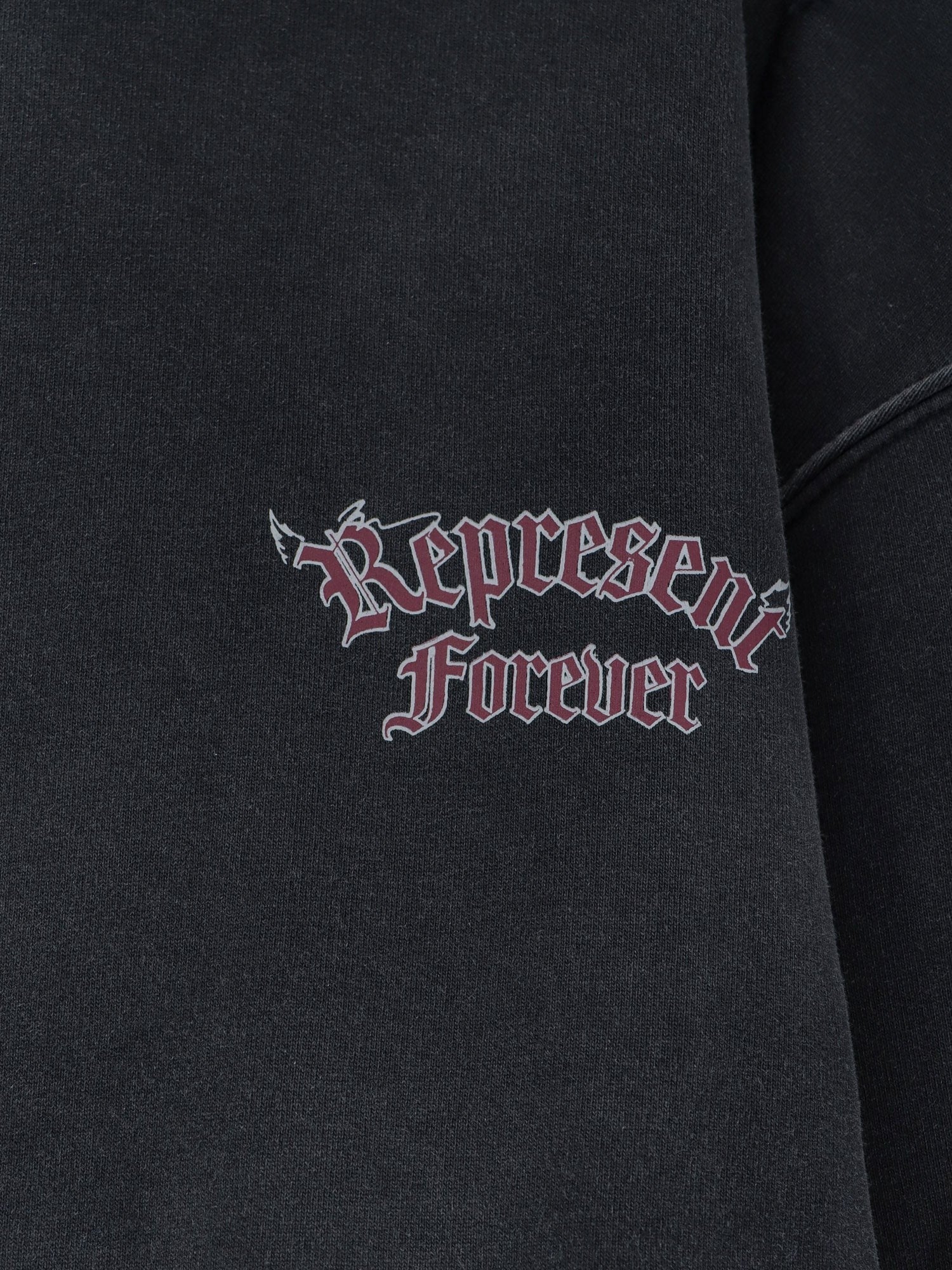 Represent Men's Duality Cotton Sweatshirt Black