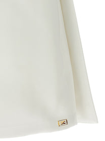 Elisabetta Franchi Duchesse Dress White