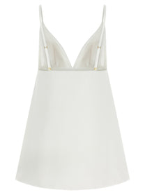 Elisabetta Franchi Duchesse Dress White