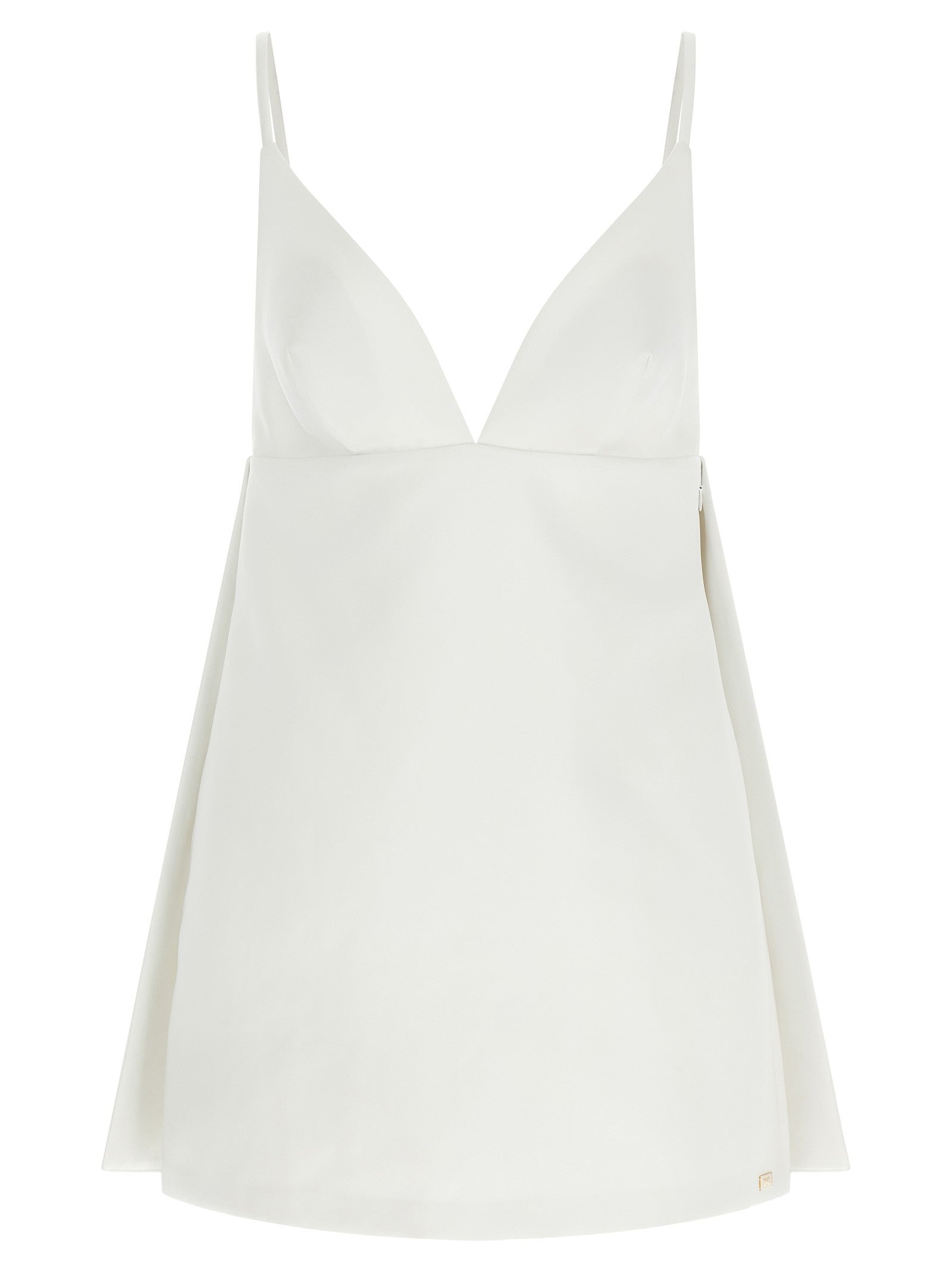 Elisabetta Franchi Duchesse Dress White