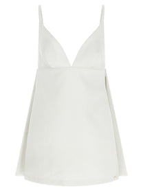 Elisabetta Franchi Duchesse Dress White
