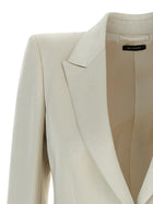 Tom Ford Duchesse Single Breasted Blazer Beige, view 3