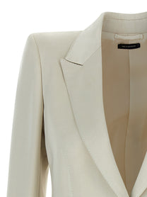 Tom Ford Duchesse Single Breasted Blazer Beige