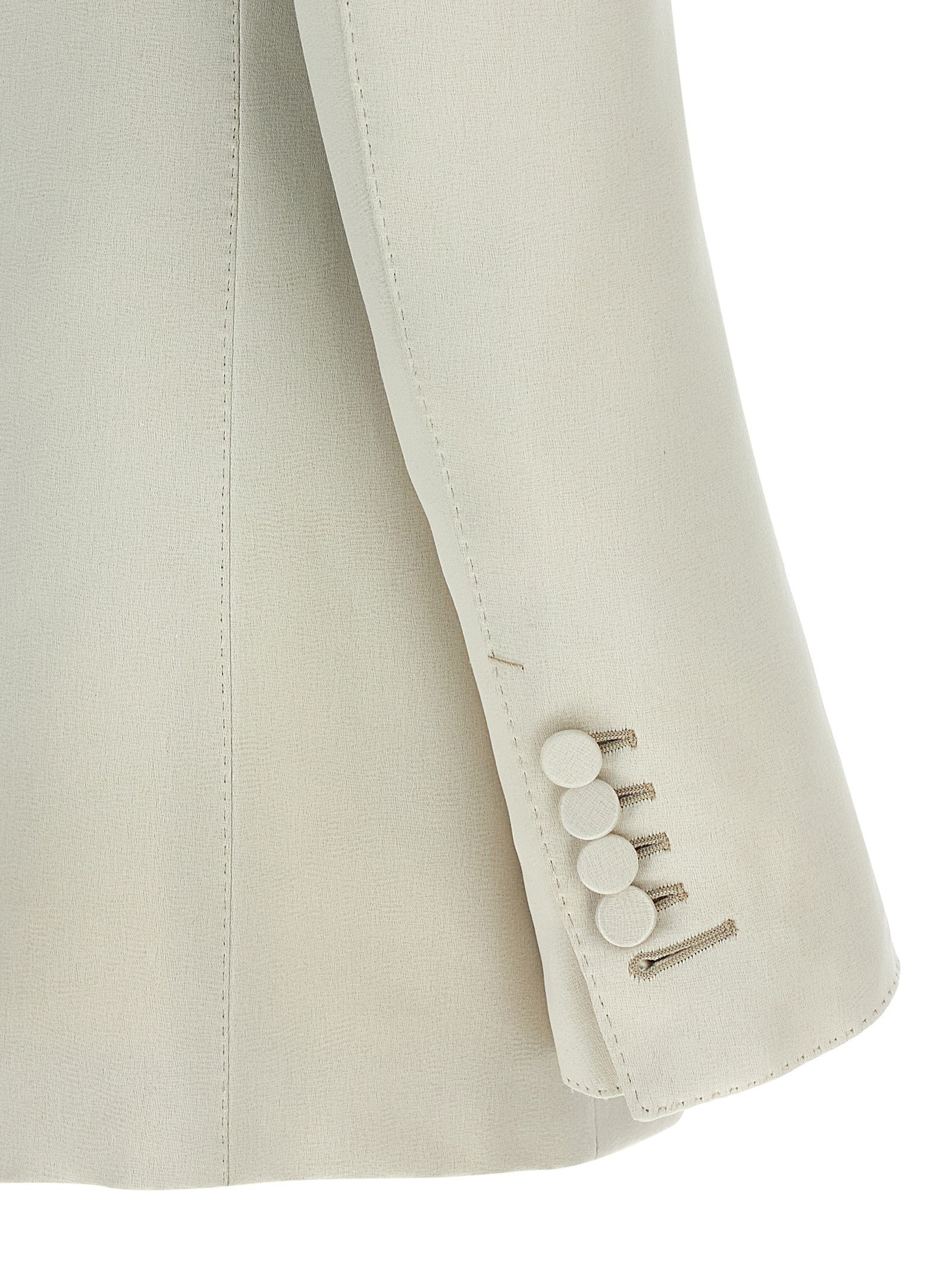 Tom Ford Duchesse Single Breasted Blazer Beige