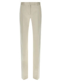 Tom Ford Duchesse Tailored Trousers Beige