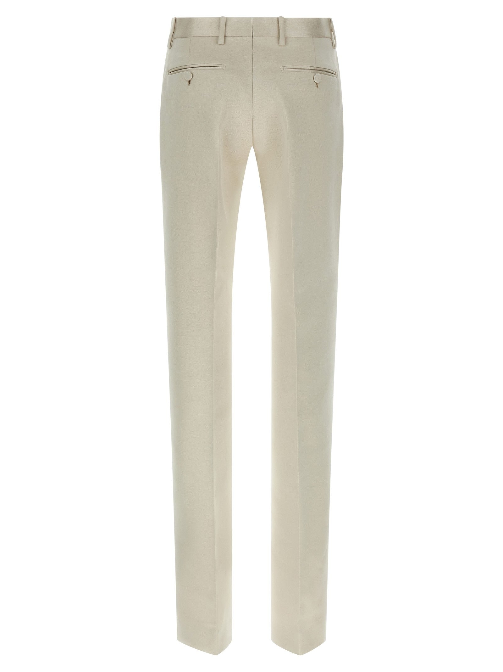 Tom Ford Duchesse Tailored Trousers Beige