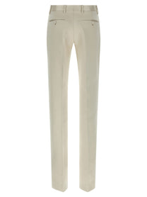 Tom Ford Duchesse Tailored Trousers Beige