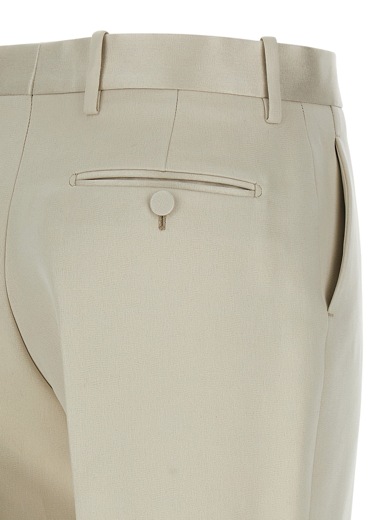 Tom Ford Duchesse Tailored Trousers Beige