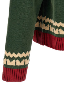 FOUND Duck Cardigan Green