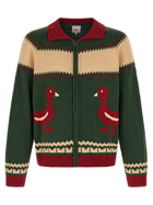 FOUND Duck Cardigan Green