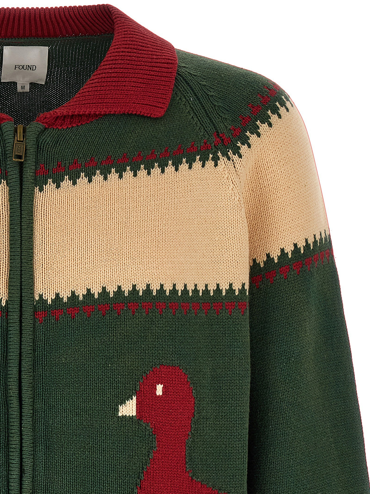 FOUND Duck Cardigan Green, view 3