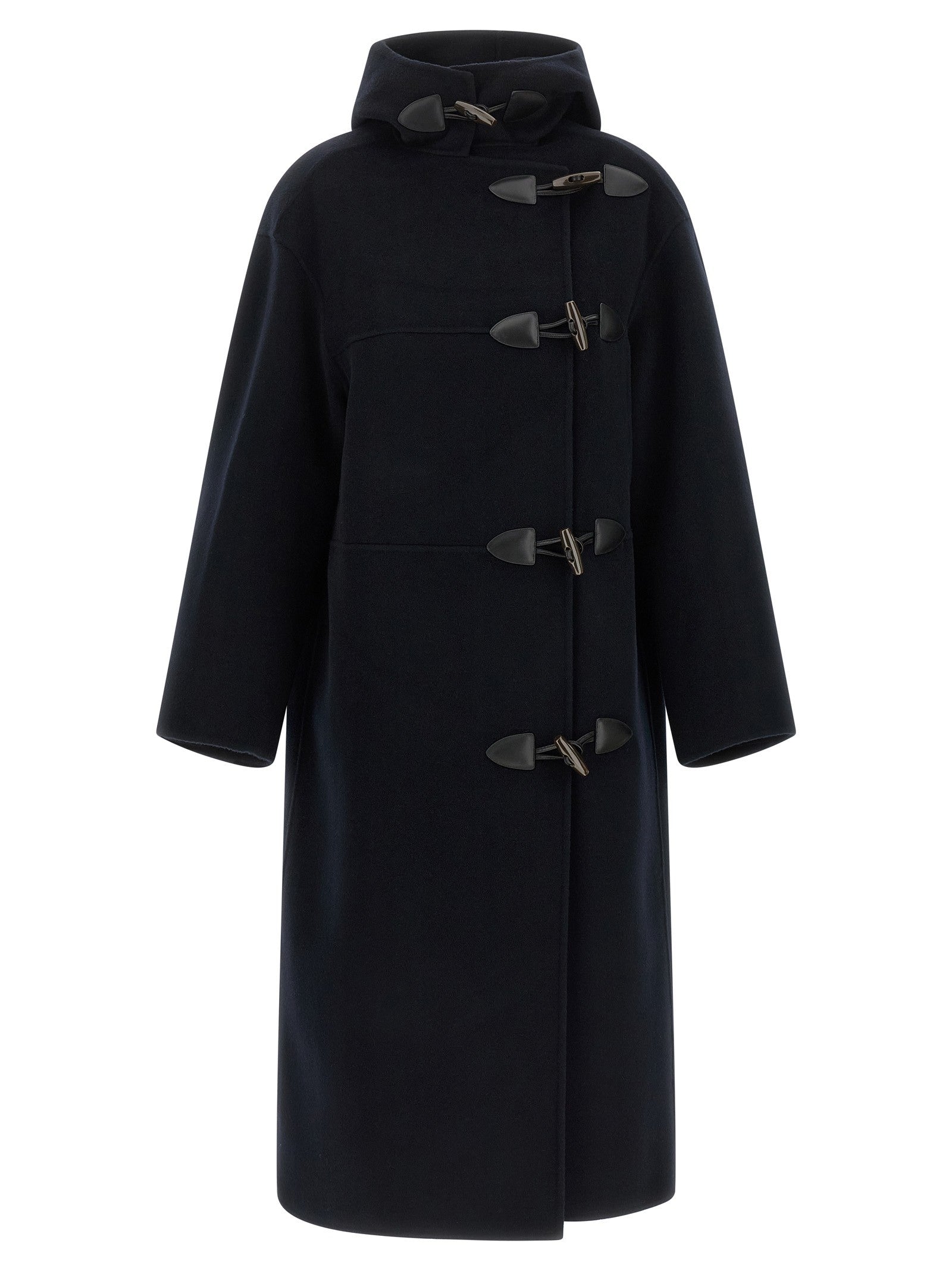 Rohe Duffle Reversible Coat Blue