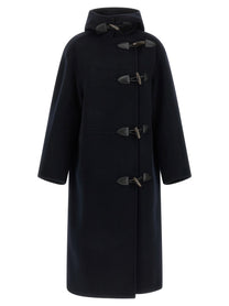 Rohe Duffle Reversible Coat Blue
