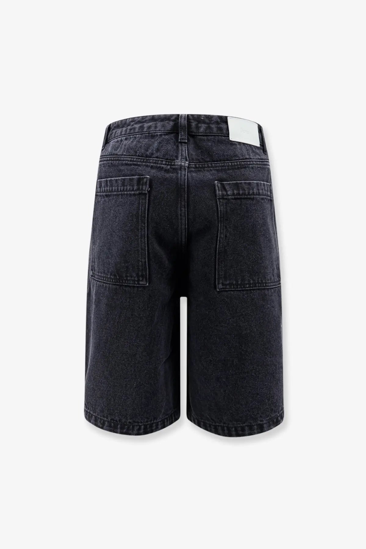 DUNST Men's Back Denim Bermuda Shorts Black, view 2