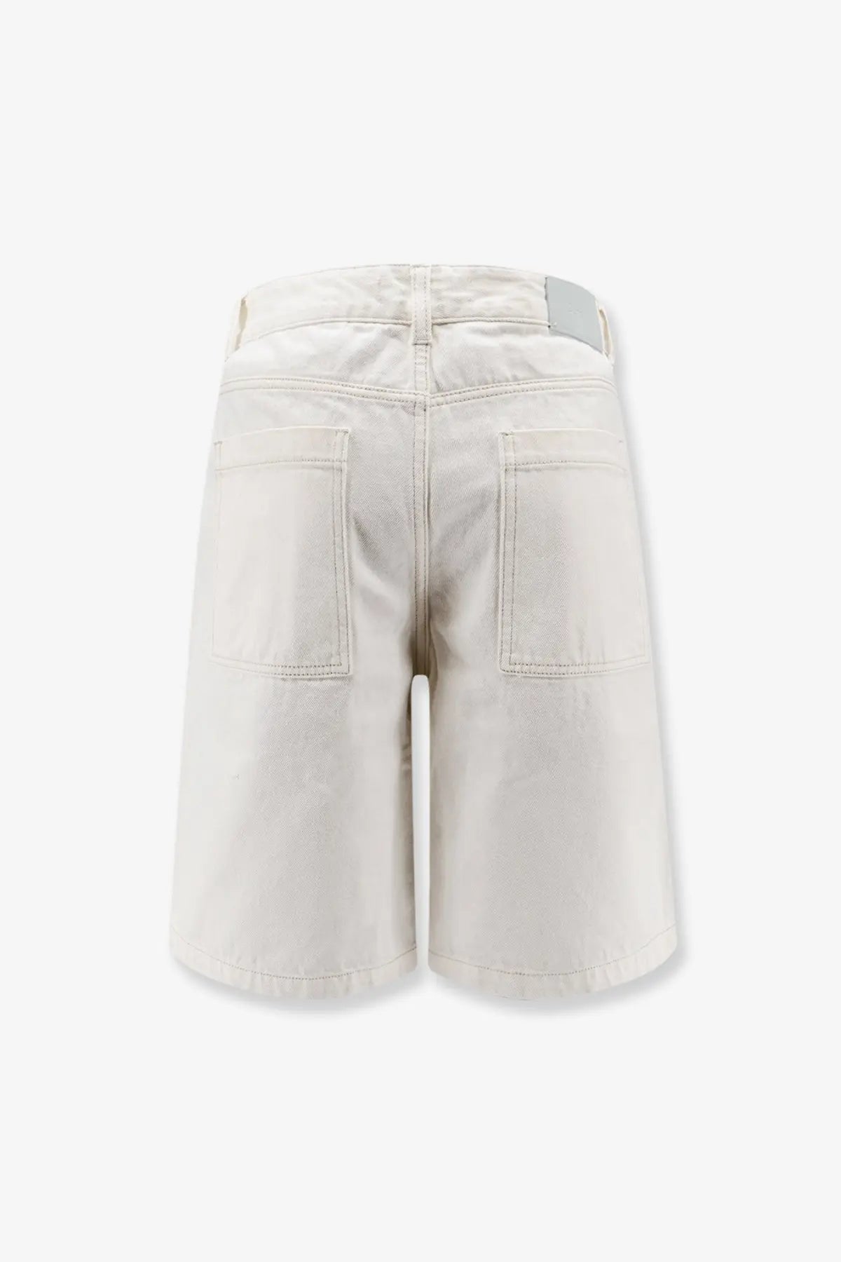 DUNST Men's Cotton Bermuda Shorts White, view 2