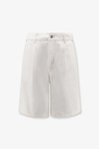 DUNST Men's Cotton Bermuda Shorts White