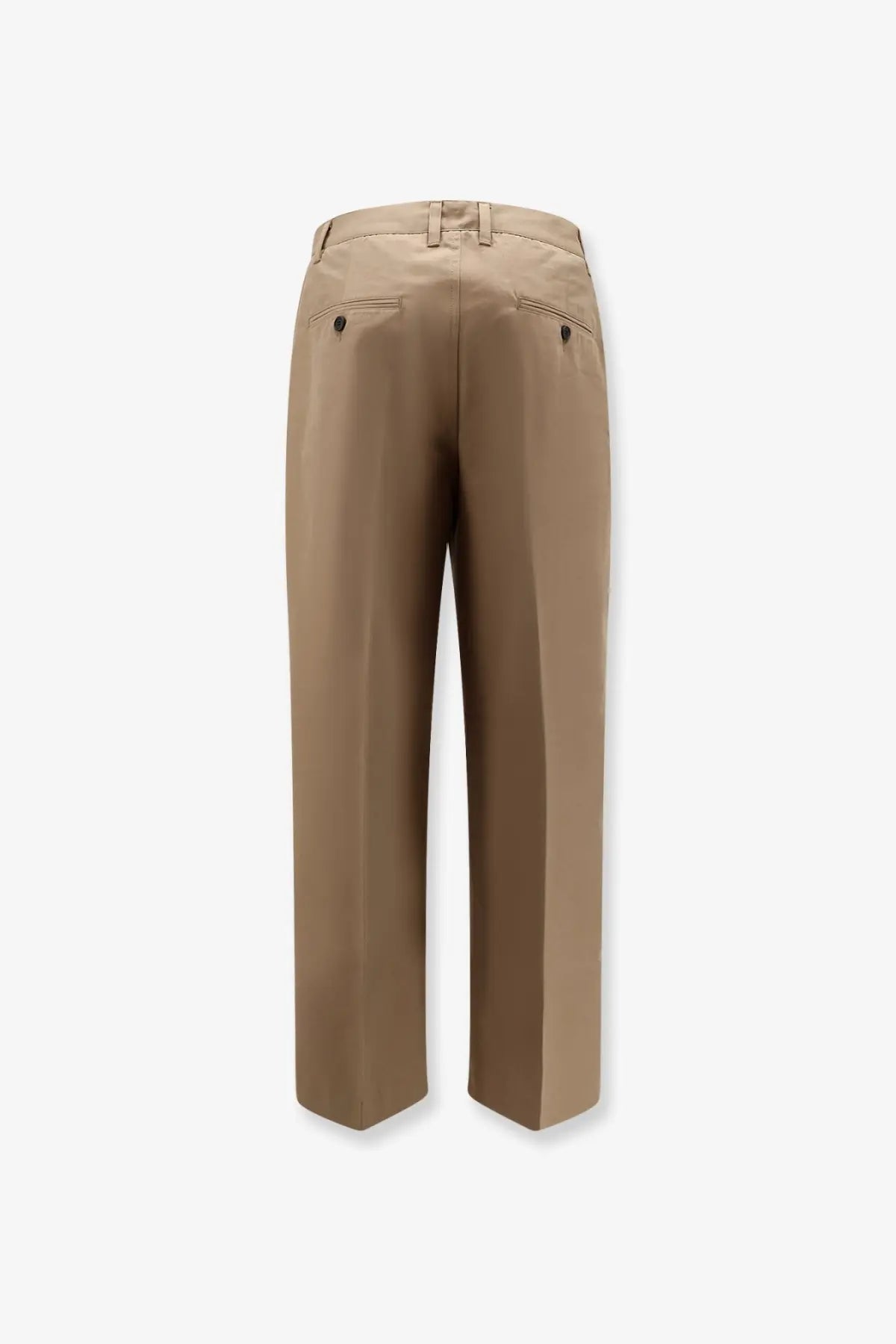 DUNST Men's Pleated Chino Slacks Trousers Brown, view 2