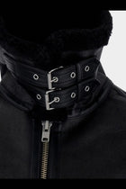 DUNST Unisex Unisex Eco Shearling Jacket Black, view 3