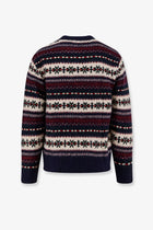 DUNST Unisex Fairisle Unisex Sweater Blue, view 2