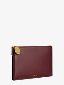 Celine Women's Duo Leather Clutch Bag Black